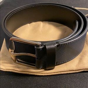 Burberry London Check Belt - Navy/Black Size 34/85
